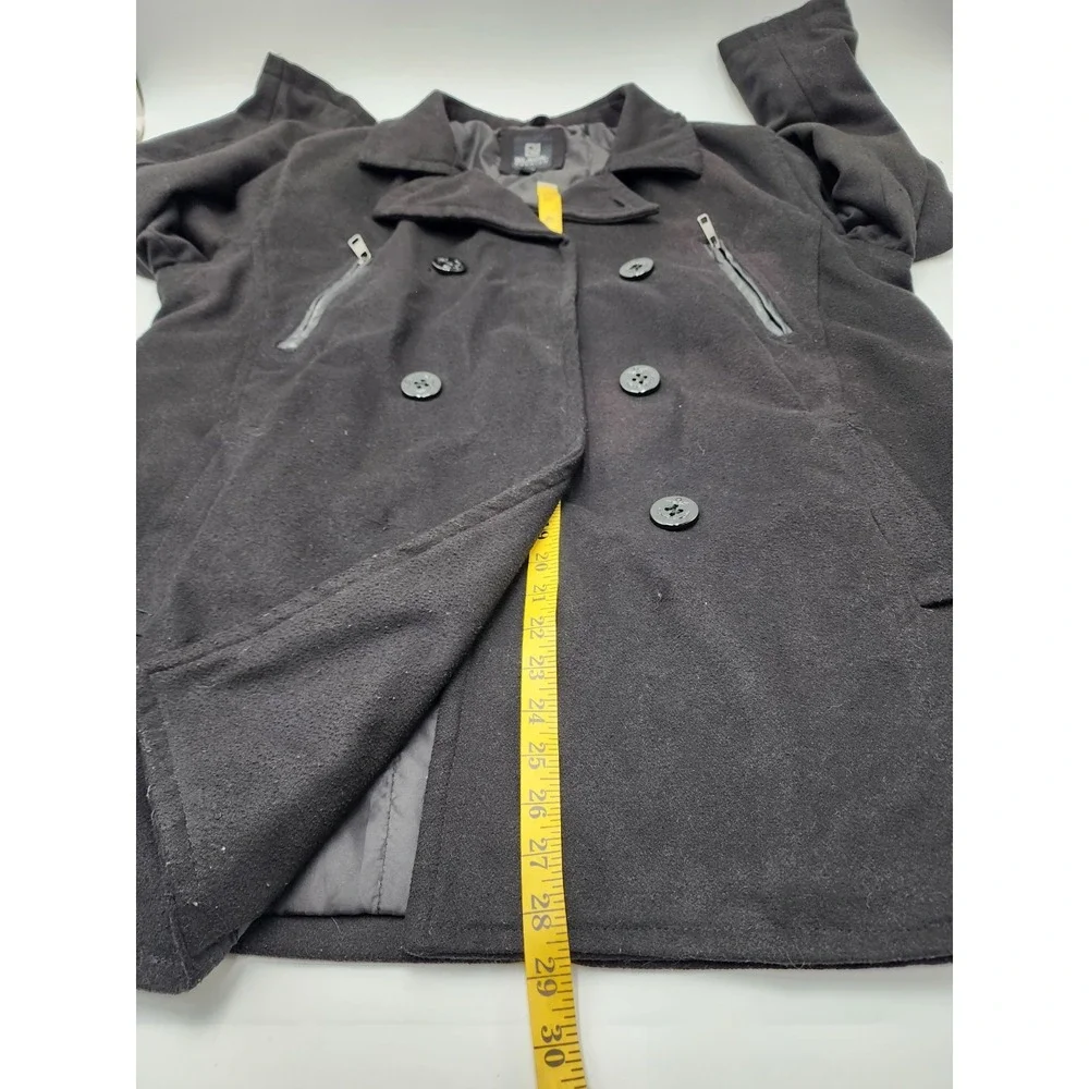 Black‎ Premium Wool Blend Coat Womens L